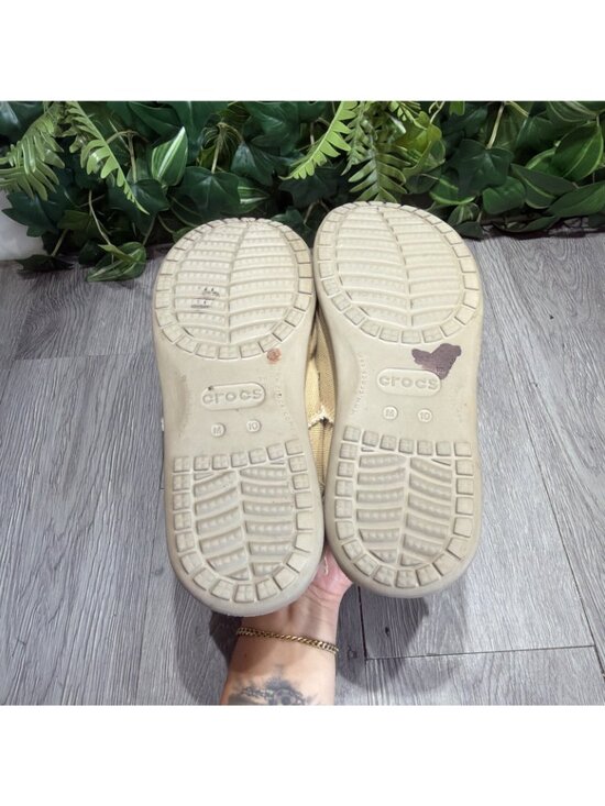 Crocs Mens Santa Cruz Loafers Shoes Size 10 Tan Canvas Slip On Triple Comfort main image 12